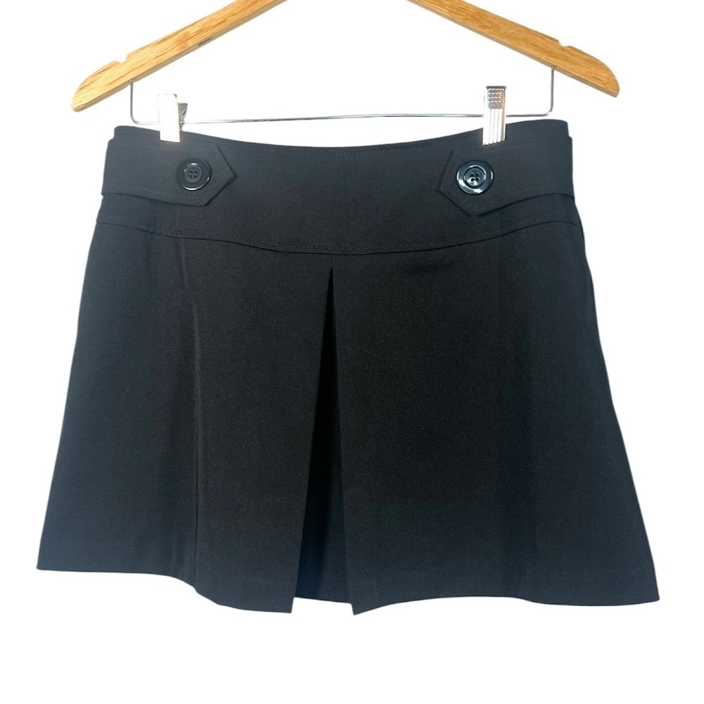 VTG Y2K 35th & 10th Black Pleated Micro Mini Skirt 7